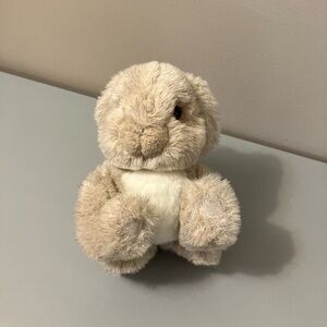 Vintage GUND Plush Rabbit with Moveable Legs and Head, Light Brown & White (EUC)